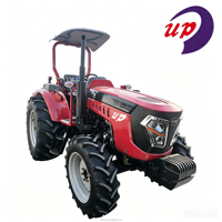 Tracteur agricole compact 4x4 de 50 CV avec transmission par engrenages, moteur YTO, châssis de sécurité