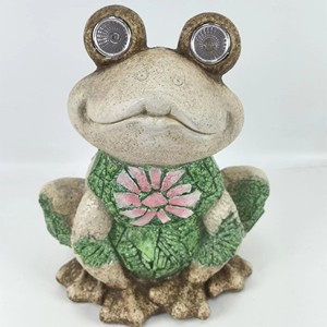 <span class=keywords><strong>Freddie</strong></span> Frog Solar LED césped Patio decoración guijarro Magnesia jardín estatua resina Animal diseño jardín decoración regalo artesanía - Product Image 1
