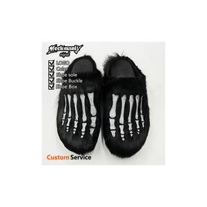 รองเท้าแตะขนปุยคุณภาพสูงปี 2026 กันลื่น อุ่นสบายสำหรับฤดูหนาว ดีไซน์เนอร์ออกแบบ รองเท้าแตะขนปุยสำหรับใส่ในบ้านสำหรับฤดูหนาว - Product Image 1