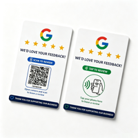 Google Business Bewertungskarte NFC PVC CR80 QR-Code Tragbares Feedback-Anfrage-Tool für Kundenservice Restaurant Einzelhandel Hotel