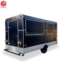 Chariot de cuisine Mobile multifonction pour Hot-Dog, remorque de Concession, camion de restauration rapide, chariots de café, remorque de nourriture Mobile