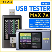 Testeur USB FNIRSI FNB58 Voltmètre Ampèremètre Détection de charge rapide TYPE-C Testeur USB