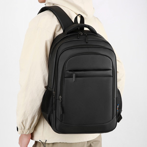 Men's Business <b>Backpack</b> <b>Large</b> Capacity 20-35L Computer Interlayer For Commuting Travel Schoolbag Solid Color Military Green - Product Image 2