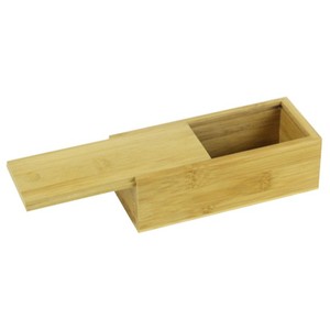 Caja Rectangular de Madera para Gafas de Sol con Cajón Cubierto de Bambú - Product Image 1