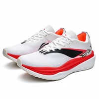 Chaussures de course unisexes surdimensionnées à lacets Feidian 6E avec empeigne en tissu et doublure en mesh pour la course, l'entraînement sportif et l'utilisation en extérieur