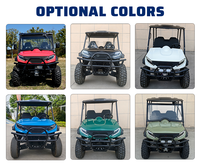 UTV électrique agricole 4x4 automatique 10KW de haute qualité, homologué pour la route, pour la chasse, buggy tout-terrain côte à côte avec certifications CEE