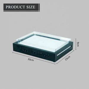 Hotel restaurante boda banquete Bar club nocturno acrílico LED plato de fruta bandeja de servicio Snack soporte de copa de vino bandeja de servicio de exhibición - Product Image 4