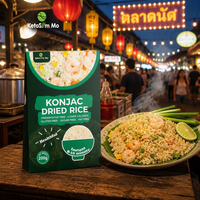 Riz de Konjac en Grains Secs, Faible en Calories, Riche en Fibres, Substitut de Repas, Keto, Végétalien, Sans Gluten, Aliment Sain pour Régime Minceur, Vente en Gros