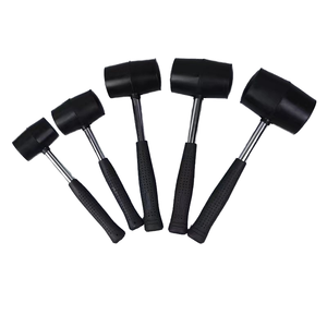 Peaktop 8oz DIY Marteau en <span class=keywords><strong>caoutchouc</strong></span> non élastique noir avec tête ronde et poignée antidérapante Marteau d'installation de <span class=keywords><strong>maillet</strong></span> en <span class=keywords><strong>caoutchouc</strong></span> - Product Image 4