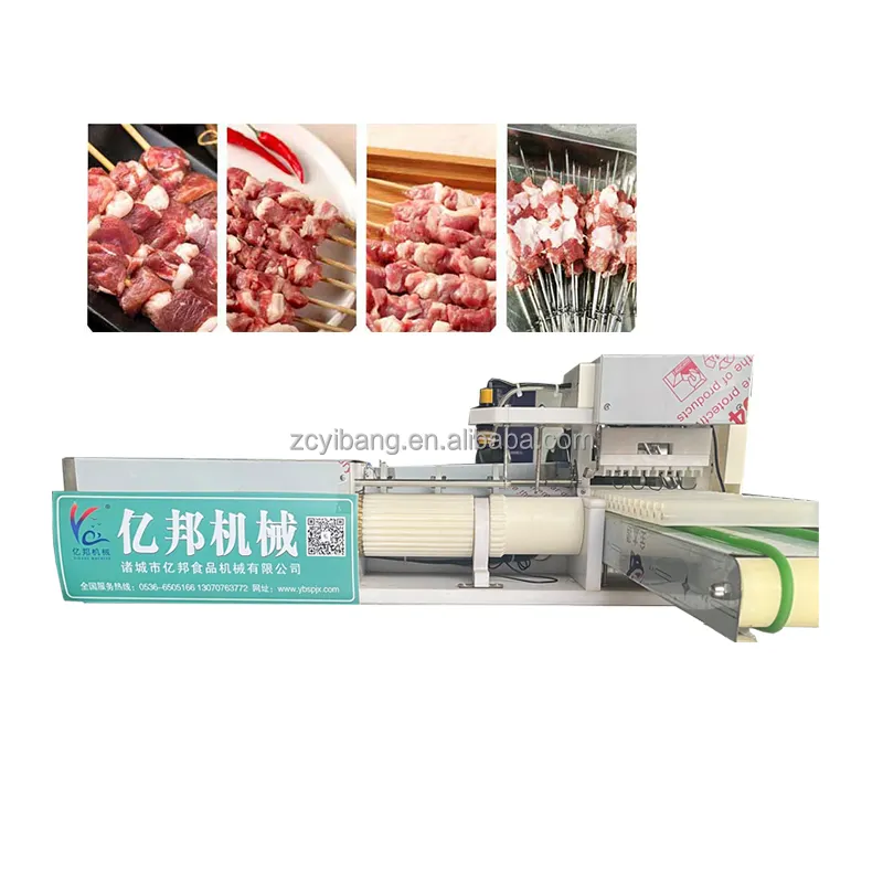 high capacity and easy operation kebab fully automatic skewering machine