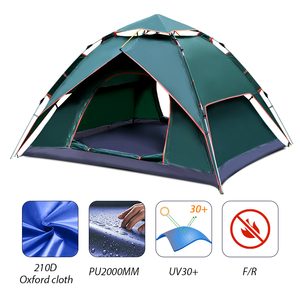 KingGear เต็นท์กันน้ำสำหรับ3-4คน,เต็นท์ชายหาดกันแดดสำหรับกิจกรรมกลางแจ้งเต็นท์กันน้ำ - Product Image 4