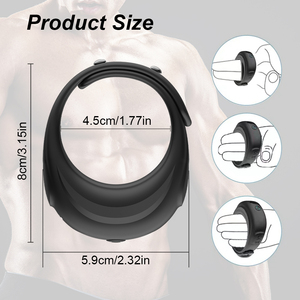 Kích thích tinh hoàn để ngăn chặn xuất tinh và khóa vòng tinh trùng ở nước ngoài kho nam rung dương vật Vòng - Product Image 2