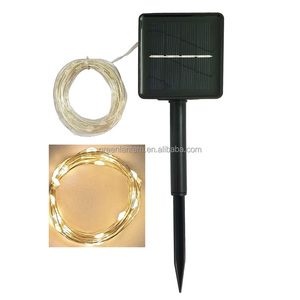 Guirnaldas LED Solares Blanco Cálido, 100 LED, Luces de Hadas con Cable de Cobre Impermeable, Luces Decorativas para Hogar, Fiesta, Jardín, Patio - Product Image 2