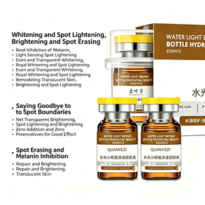 High-End Spring Leaf Brown <b>Bottle</b> Serum for Pore Minimizing & Under-Eye Bag Reducing Essence - Product Image 2