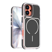 Étui de téléphone magnétique robuste et résistant pour iPhone 17, coque de protection antichoc double couche