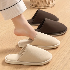 Pantuflas de Lona Veca con Forro de Algodón, Entresuela de PVC y Suela Exterior de EVA, Resistentes a las Manchas y al Sudor, para Todas las Estaciones - Product Image 2
