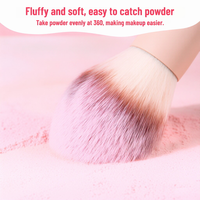 Ensemble professionnel de 12 pinceaux de maquillage rose pâle, pinceaux en fibres synthétiques vegan de qualité supérieure, pinceaux cosmétiques à étiquette privée, ensemble d'outils