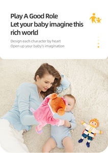 Jollybaby Nuovissimo Design Marionetta a Mano in Peluche, Bambola Educativa di Fiabe, Re Regina Principe Principessa, Marionetta per Raccontare Storie - Product Image 3