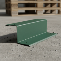 Perfil de Canal de PVC en Forma de Z Verde, Canal de PVC para Construcción