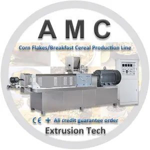 Americhi mısır esnek üretim hattı + otomatik mısır gevreği makinesi fiyat + paslanmaz çelik mısır lapa yapma makinesi