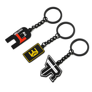 Porte-clés Logo personnalisé nouveau Design 3d mignon porte-clés porte-clés étiquettes émail alliage de Zinc ensemble de porte-clés en métal - Product Image 3