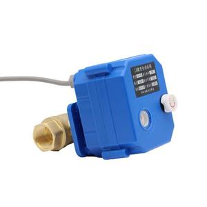 Mini-vanne à bille en laiton électrique DN10, fonctionnement manuel, avec options 5V/12V/24V/220V pour le drainage - Product Image 1
