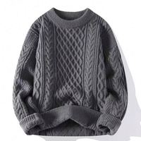 Pull-over en tricot torsadé épais pour homme, style senior, automne-hiver, Noël, pour couple, plusieurs couleurs au choix
