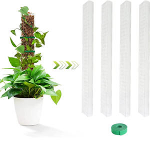 Palo de musgo de plástico caliente palo de tótem de musgo de coco para estacas de plantas soportes trepadoras plantas de interior poste de musgo enredaderas transparentes - Product Image 5
