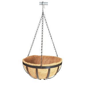 Ventes en gros <span class=keywords><strong>de</strong></span> vêtements circulaires en <span class=keywords><strong>fibre</strong></span> <span class=keywords><strong>de</strong></span> coco, art du fer, pots <span class=keywords><strong>de</strong></span> fleurs en <span class=keywords><strong>fibre</strong></span> <span class=keywords><strong>de</strong></span> coco marron, paniers suspendus, paniers suspendus pour le jardinage - Product Image 2