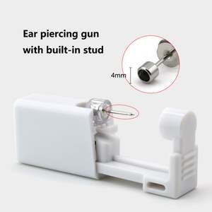 Vente directe d'usine, outil de perçage d'oreilles jetable avec boucle d'oreille en acier inoxydable - Product Image 3