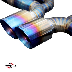 ระบบท่อไอเสียแบบแคทแบ็ค Valvetronic ทำจากไทเทเนียมอัลลอยด์ ไหลผ่านได้สูง สำหรับ Cayman / Boxster 987.2 981 718 ท่อเก็บเสียงแบบเรซซิ่ง - Product Image 4