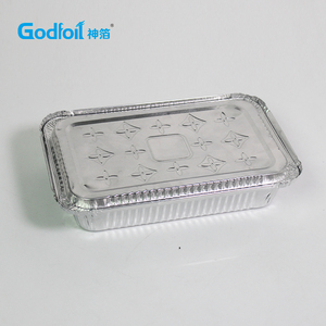 Godfoil/1.5lb/750ml/8389 Restaurant <strong>Food</strong> Catering Packaging Disposable Aluminum <strong>Foil</strong> <strong>Food</strong> <strong>Container</strong> With Lid - Product Image 2