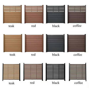 Clôture en composite WPC gris foncé à prix abordable, pour extérieur, jardin, décorative, anti-termites, durable - Product Image 5