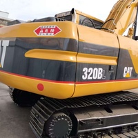 Excavatrice Caterpillar CAT 320BL d'occasion, moteur d'origine, performances élevées, pelle hydraulique de 20 tonnes