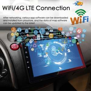 Radio para Auto con CarPlay Inalámbrico y Voz AI para Honda Civic Hatchback 8 2006 2008, Navegación GPS, Android 13, Reproductor Multimedia de Video - Product Image 6