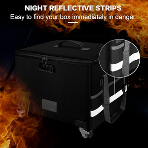 Portable Multifunctional Office File Cabinet Lockable Fireproof Foldable Rolling <strong>Storage</strong> Organizer Practical <strong>Storage</strong> Boxes <strong>Bins</strong> - Product Image 3