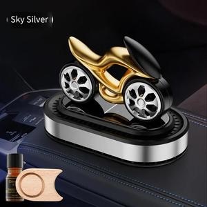 Diffuseur de parfum compact pour voiture, purificateur d'air portable, diffuseur pour moto, technologie de panneau solaire avancée - Product Image 4