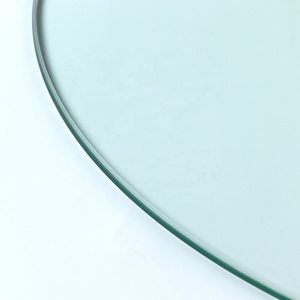 Ourwarm — plateau de table en <span class=keywords><strong>verre</strong></span> <span class=keywords><strong>trempé</strong></span>, <span class=keywords><strong>rond</strong></span> et transparent, personnalisé, pour décoration de style moderne - Product Image 2
