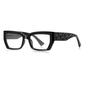 Monture de lunettes de luxe anti-lumière bleue transfrontalière, style américain, à branches larges, pour visages larges, unisexe, à bien assortir - Product Image 3