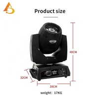 AICPOSE Sharpy LED 7R Beam 230W Moving Head Lichter Spot DMX512 DJ Disco-Beleuchtung mit Flightcase