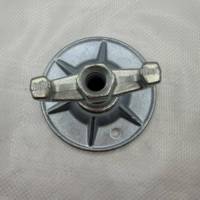 Écrou à oreilles forgé galvanisé pour coffrage standard, composant de charge lourde pour la construction de réservoirs d'eau municipaux et de galeries de canalisations souterraines
