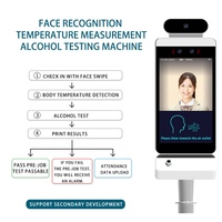 Alcoholímetro Digital con Control de Acceso WiFi, Cámara Dual, Pantalla Táctil LCD de 8 Pulgadas, Cubierta Metálica, Diseño Robusto para Conductores, Android