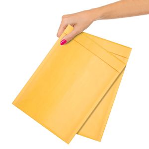 Sobres de burbujas dorados Db Gold de 8.5 x 13 pulgadas, autosellables, impermeables, para embalaje logístico - Product Image 1