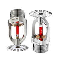 Kepala Sprinkler Kebakaran Tipe Gantung Tegak dengan Kaca Pelindung dan Bohlam K5.6