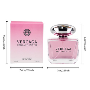 Perfume en Spray Crystal Diamond Eau de Toilette de Larga Duración para Mujer, 90 ml, Fragancia Floral Ligera, Color Rosa, Venta Directa de Fábrica - Product Image 5