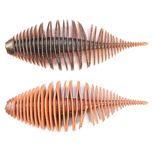 Lutac 75 मिमी/7.1 ग्राम पिनहेड-पूंछ वाले चापलूसी धीमी गति से डूबने वाले पानी नरम मछली पकड़ने वाले नए उत्पाद रंगीन बायोनिक लार्जेमाउथ बास - Product Image 4