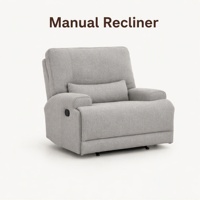 Fauteuil inclinable manuel extra-large, canapé simple rembourré de 122 cm