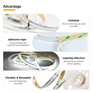 Tira de LED COB RGBW de Alta Densidad PERFECT, 784 y 756 LED, DC24V, 19W por Metro, IP20, para Iluminación Comercial de Color Dinámico - Product Image 5