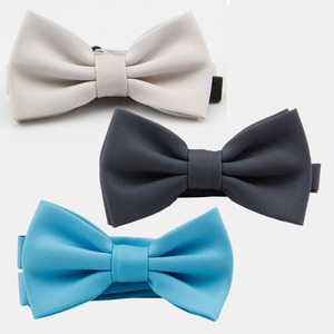 Corbata <span class=keywords><strong>de</strong></span> Moño Pre-Atada <span class=keywords><strong>de</strong></span> Poliéster <span class=keywords><strong>de</strong></span> Color Sólido Unisex, Personalizable, para Bodas y Negocios - Product Image 2