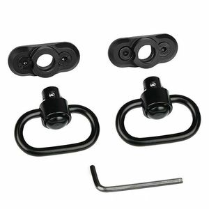 Anillas <span class=keywords><strong>de</strong></span> Liberación Rápida Tácticas QD <span class=keywords><strong>de</strong></span> 1.25 Pulgadas para Correas, Accesorios <span class=keywords><strong>de</strong></span> Caza para Exteriores, Botón <span class=keywords><strong>de</strong></span> Presión Resistente <span class=keywords><strong>de</strong></span> Aluminio Negro - Product Image 3